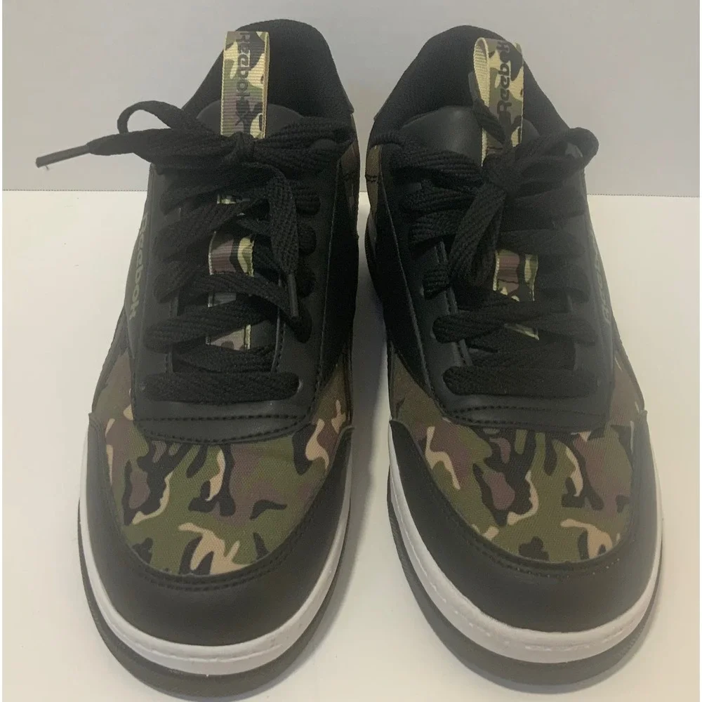 Reebok Heelys Camo Black Olive Green Roller Shoes Mens 6 Wide RBKH223540